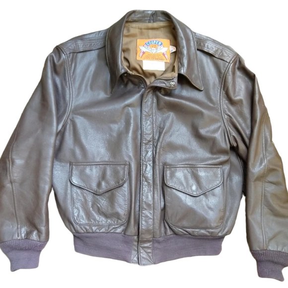 Original Issued Real Military A-2 Flight Jacket by Cooper Sportswear Size 44 - Picture 1 of 4